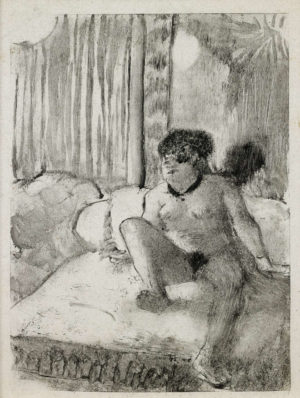 Edgar Degas - Repos sur le lit - vers 1879 - Monotype